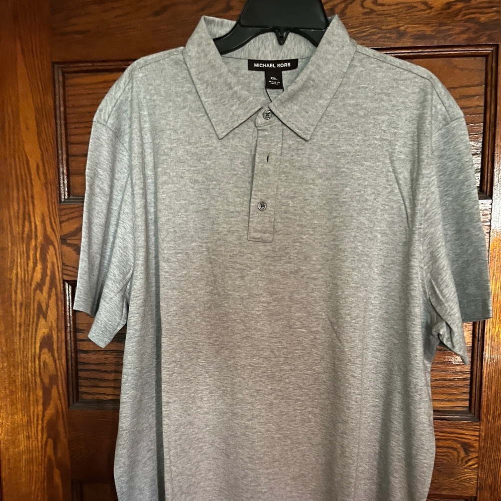Michael Kors XXL heather grey polo shirt